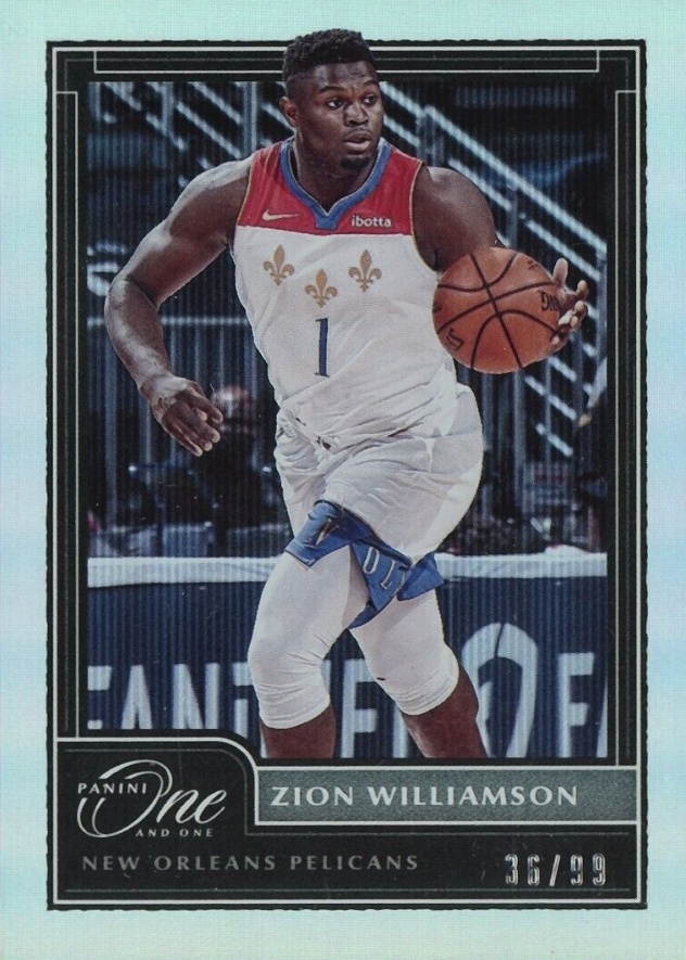 2020 Panini One and One Zion Williamson #30 Basketball Card