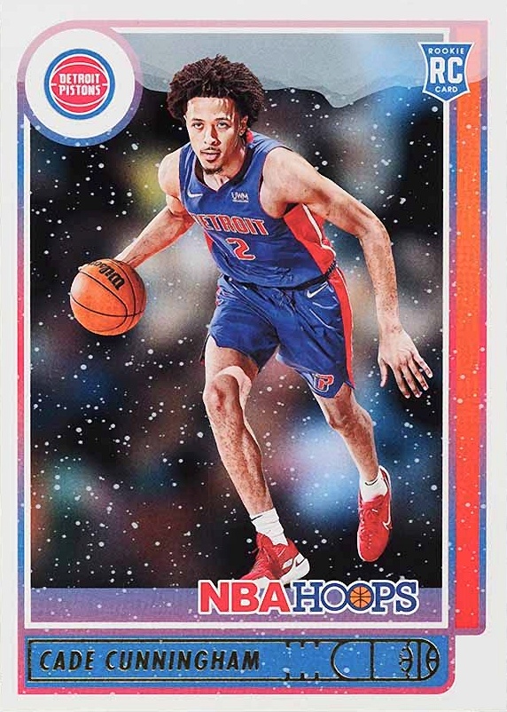 2021 Panini NBA Hoops Cade Cunningham #201 Basketball Card