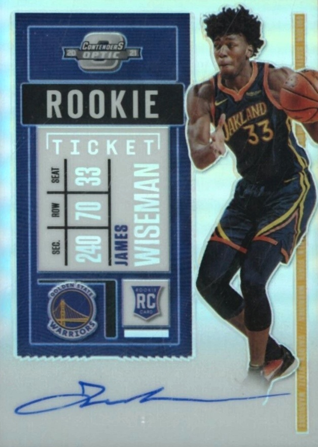 2020 Panini Contenders Optic James Wiseman #109 Basketball Card