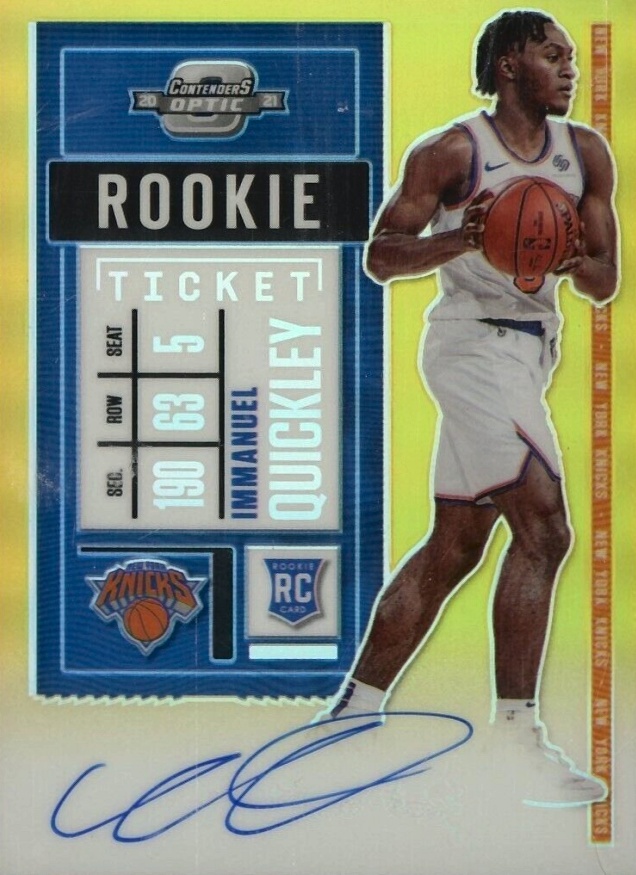 2020 Panini Contenders Optic Immanuel Quickley #129 Basketball Card