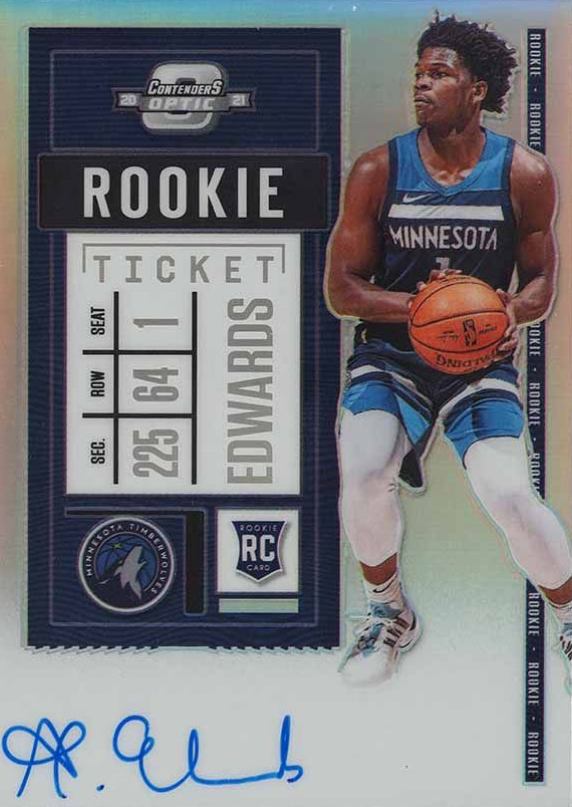 2020 Panini Contenders Optic Anthony Edwards #137 Basketball Card