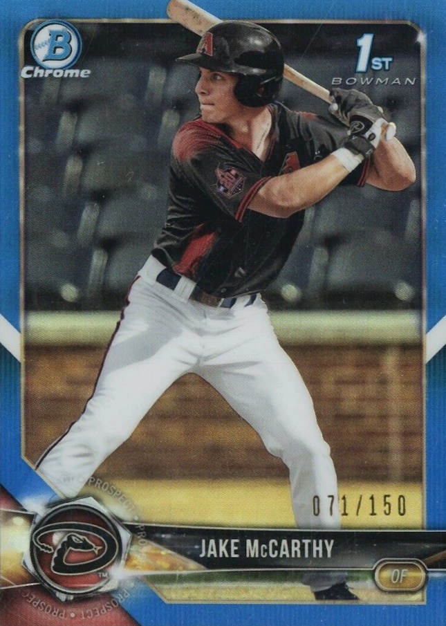 2018 Bowman Draft Jake McCarthy #BDC94 Baseball Card