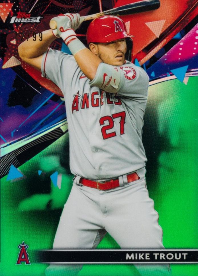 2021 Topps Finest Mike Trout #57 Baseball Card