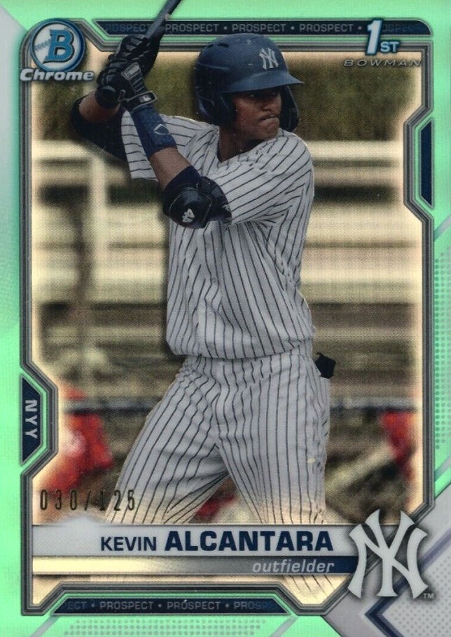 2021 Bowman Chrome Prospects Kevin Alcantara #BCP97 Baseball Card