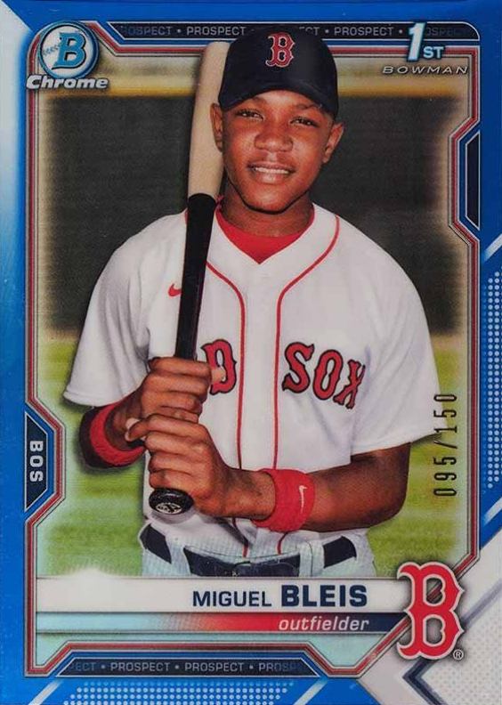 2021 Bowman Chrome Prospects Miguel Bleis #BCP167 Baseball Card