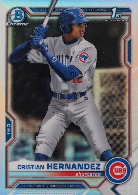 2021 Bowman Chrome Prospects Cristian Hernandez #BCP171 Baseball Card