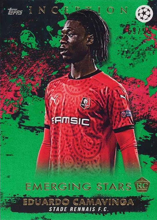 2020 Topps Inception UEFA Champions League Eduardo Camavinga # Soccer Card