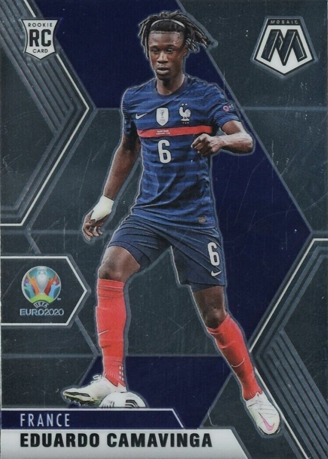 2020 Panini Mosaic UEFA Euro 2020 Eduardo Camavinga #111 Soccer Card