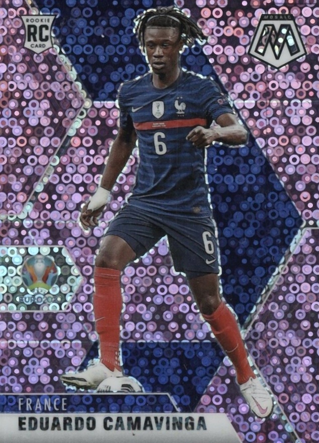 2020 Panini Mosaic UEFA Euro 2020 Eduardo Camavinga #111 Soccer Card