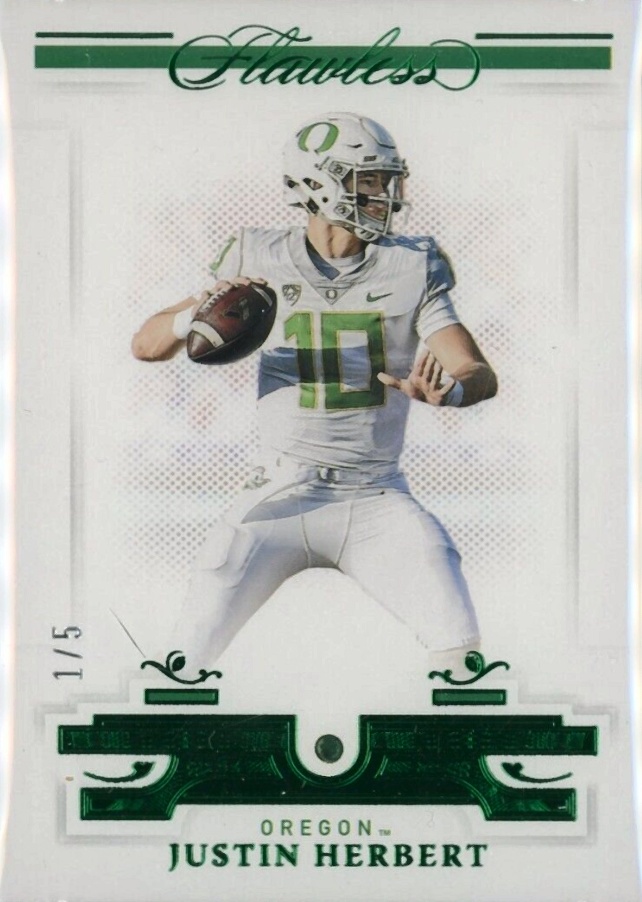 2021 Panini Flawless Collegiate Justin Herbert #138 Football Card