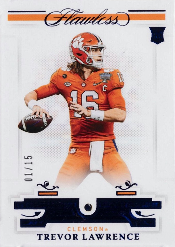 2021 Panini Flawless Collegiate Trevor Lawrence #168 Football Card