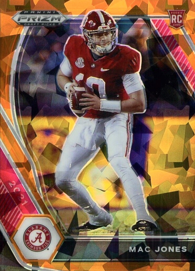 2021 Panini Prizm Draft Picks Mac Jones #104 Football Card