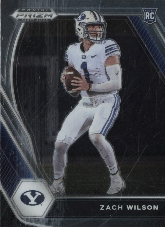 2021 Panini Prizm Draft Picks Zach Wilson #105 Football Card