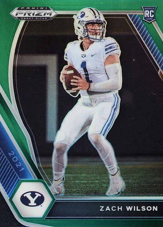 2021 Panini Prizm Draft Picks Zach Wilson #105 Football Card