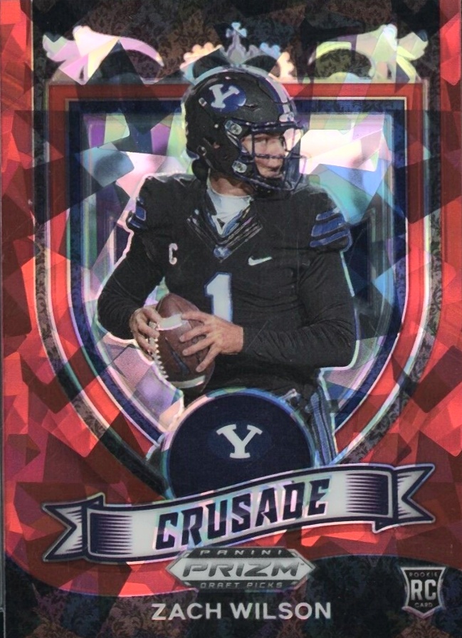 2021 Panini Prizm Draft Picks Zach Wilson #168 Football Card