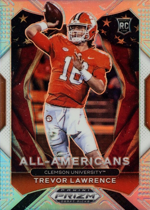 2021 Panini Prizm Draft Picks Trevor Lawrence #181 Football Card