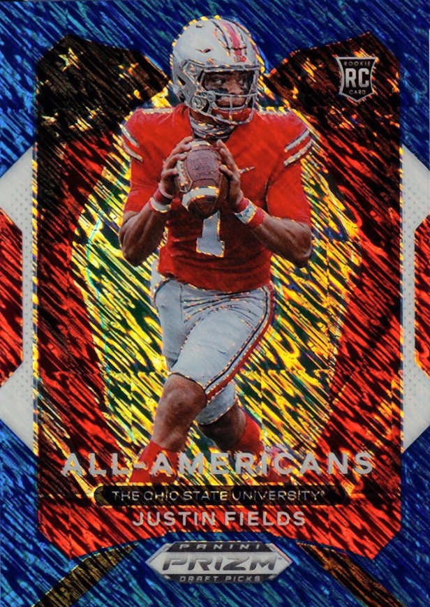 2021 Panini Prizm Draft Picks Justin Fields #192 Football Card