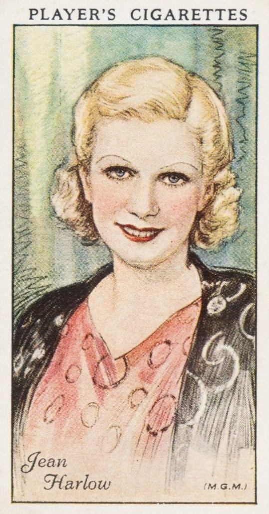 1934 John Player & Son Film Stars Jean Harlow #24 Non-Sports Card