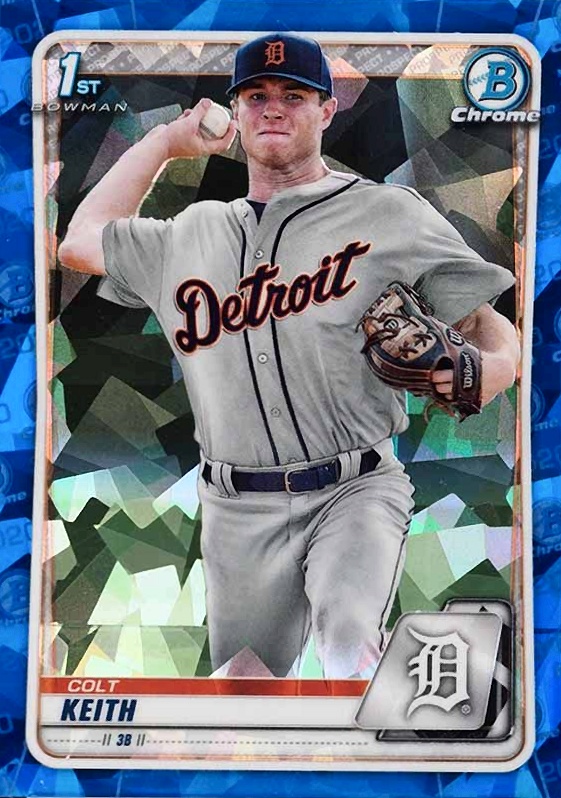 2020 Bowman Draft Chrome Sapphire Edition Colt Keith #BD54 Baseball Card