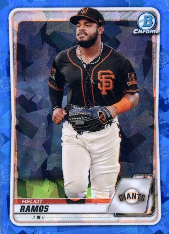 2020 Bowman Draft Chrome Sapphire Edition Heliot Ramos #BD79 Baseball Card