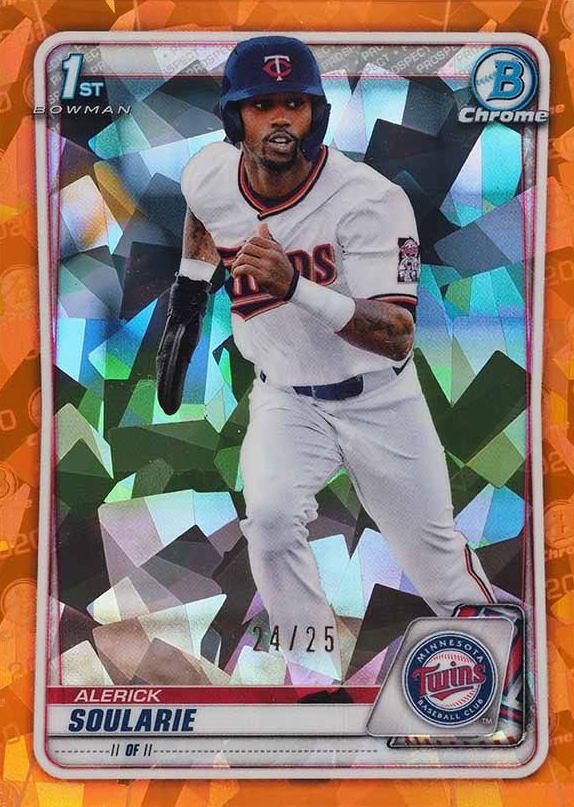 2020 Bowman Draft Chrome Sapphire Edition Alerick Soularie #BD94 Baseball Card