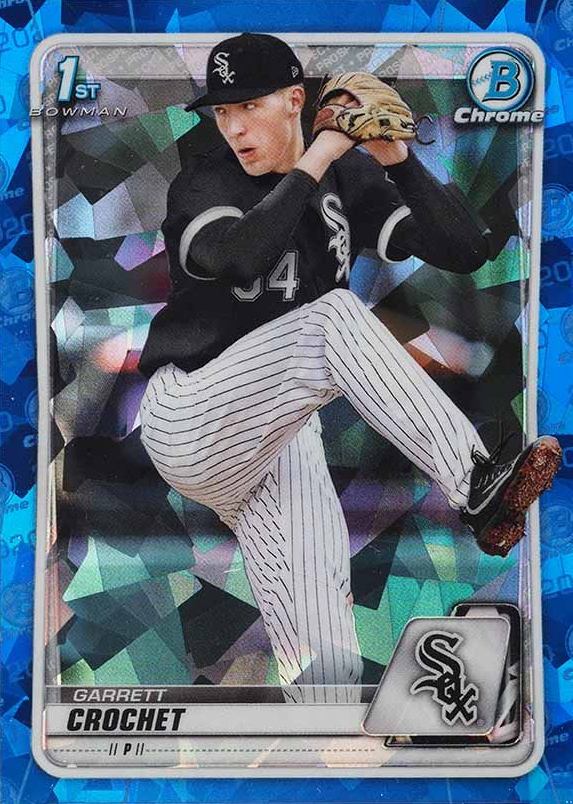 2020 Bowman Draft Chrome Sapphire Edition Garrett Crochet #BD95 Baseball Card