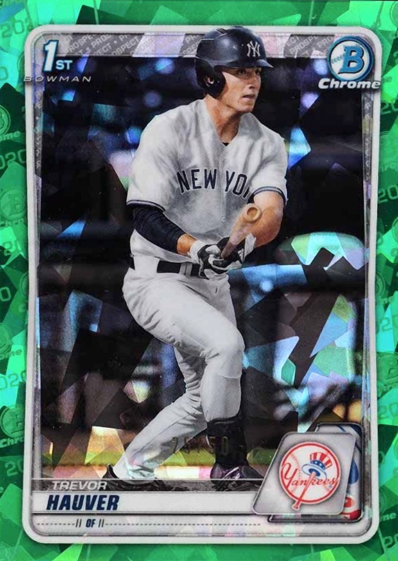 2020 Bowman Draft Chrome Sapphire Edition Trevor Hauver #BD113 Baseball Card