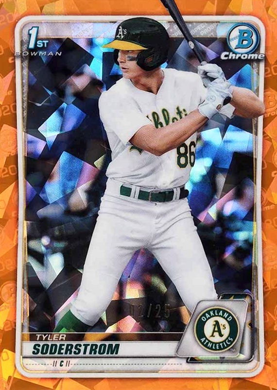 2020 Bowman Draft Chrome Sapphire Edition Tyler Soderstrom #BD119 Baseball Card