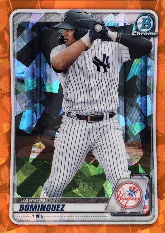 2020 Bowman Draft Chrome Sapphire Edition Jasson Dominguez #BD151 Baseball Card