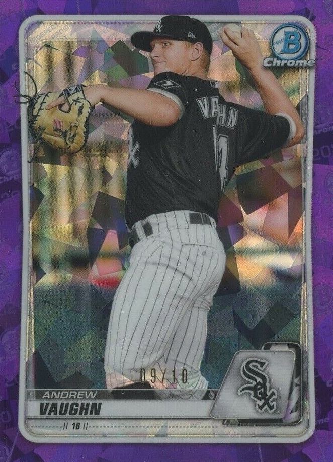 2020 Bowman Draft Chrome Sapphire Edition Andrew Vaughn #BD153 Baseball Card