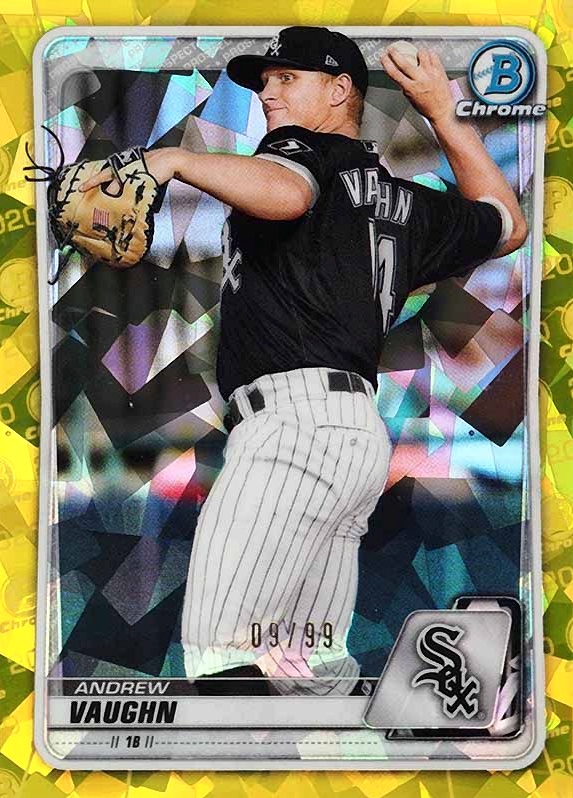 2020 Bowman Draft Chrome Sapphire Edition Andrew Vaughn #BD153 Baseball Card