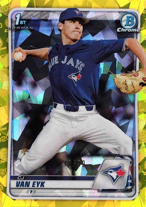 2020 Bowman Draft Chrome Sapphire Edition CJ Van Eyk #BD93 Baseball Card