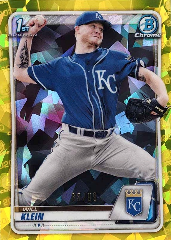 2020 Bowman Draft Chrome Sapphire Edition Will Klein #BD157 Baseball Card