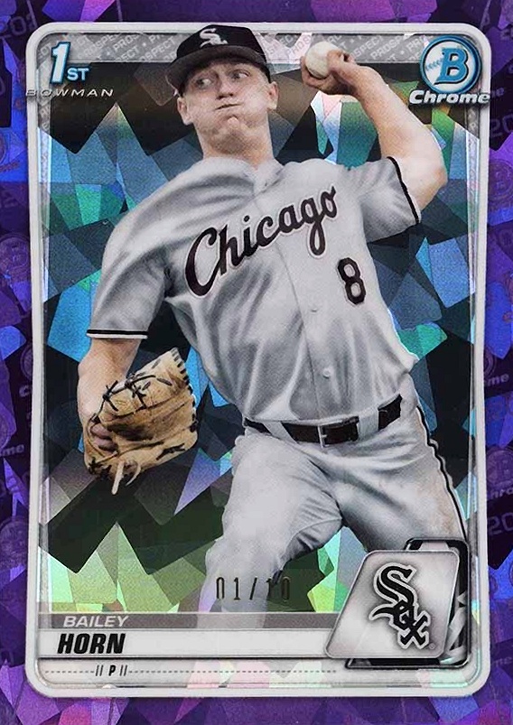 2020 Bowman Draft Chrome Sapphire Edition Bailey Horn #BD164 Baseball Card