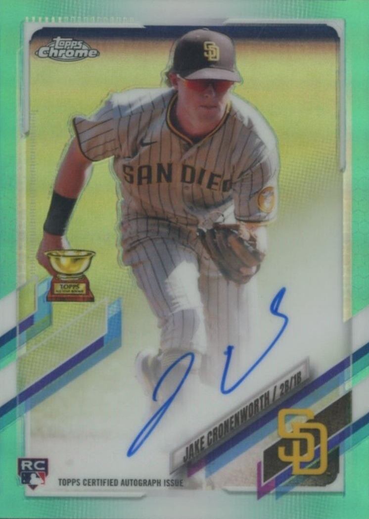 2021 Topps Chrome Rookie Autographs Jake Cronenworth #RAJC Baseball Card