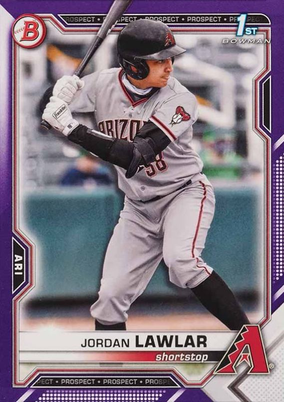 2021 Bowman Draft Jordan Lawlar #BD194 Baseball Card