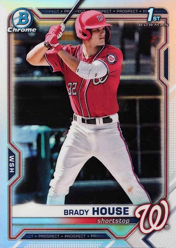 2021 Bowman Draft Brady House #BDC186 Baseball Card