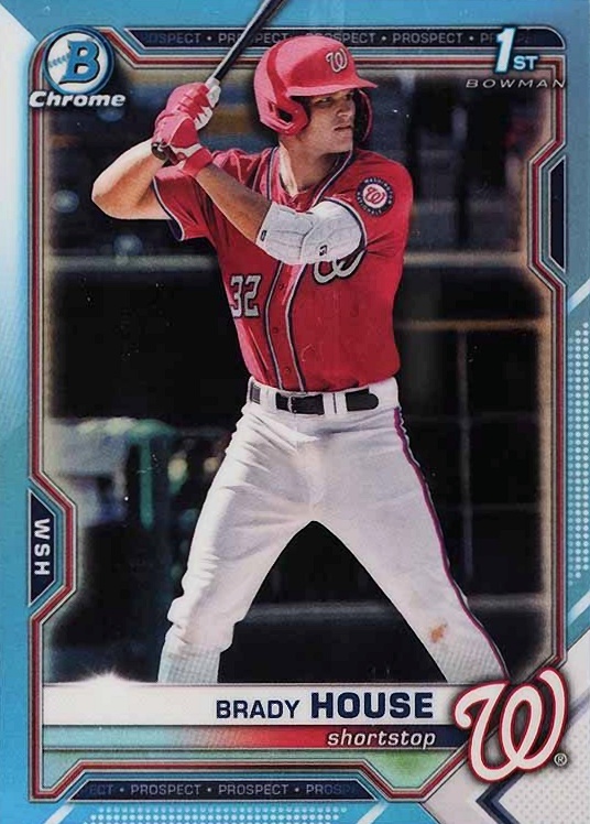 2021 Bowman Draft Brady House #BDC186 Baseball Card