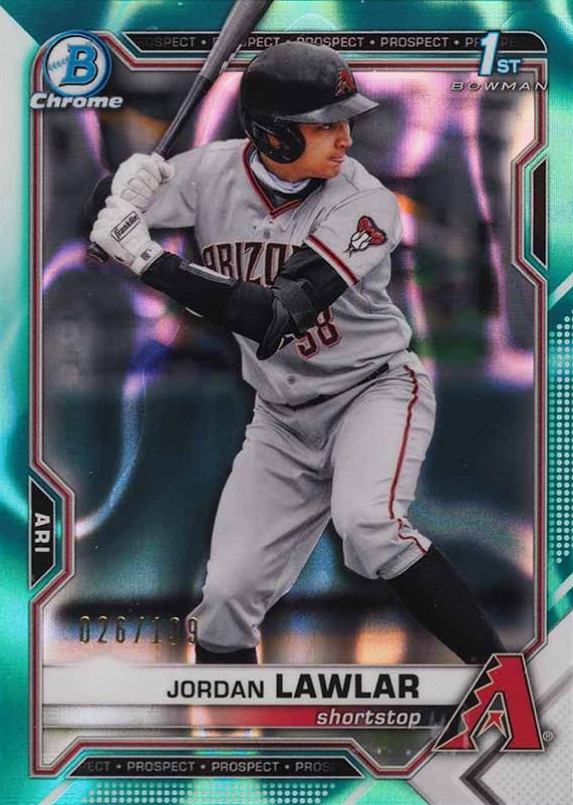 2021 Bowman Draft Jordan Lawlar #BDC194 Baseball Card