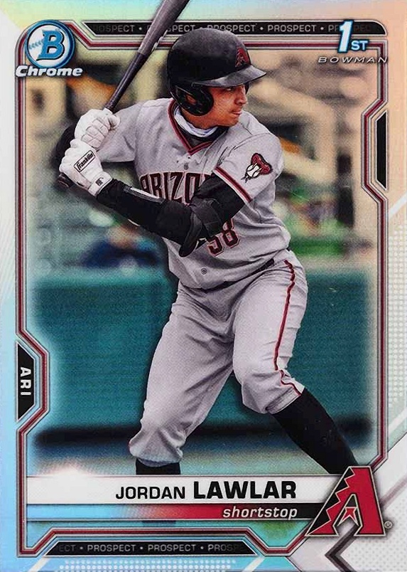 2021 Bowman Draft Jordan Lawlar #BDC194 Baseball Card