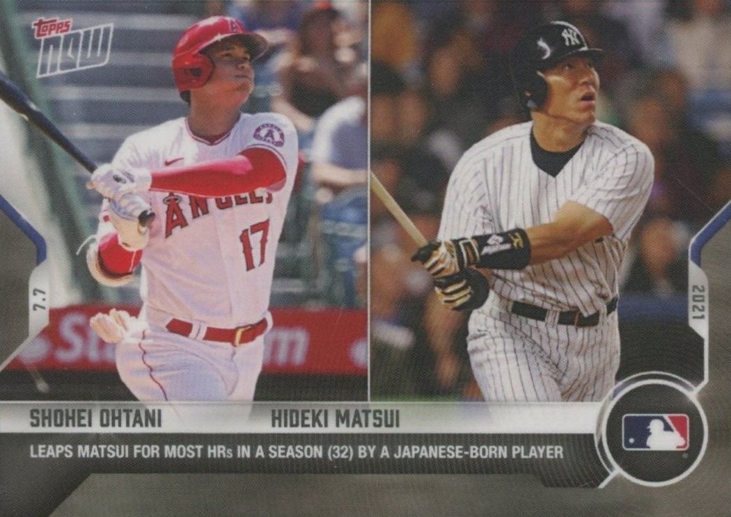 2021 Topps Now Hideki Matsui/Shohei Ohtani #475 Baseball Card