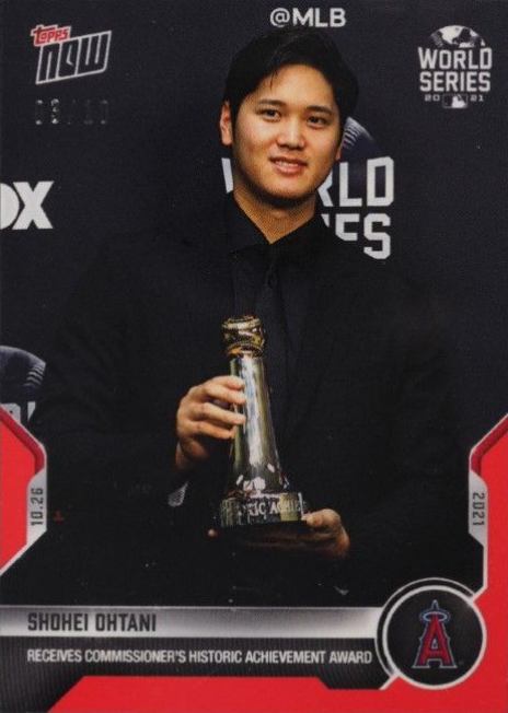 2021 Topps Now Shohei Ohtani #1010 Baseball Card