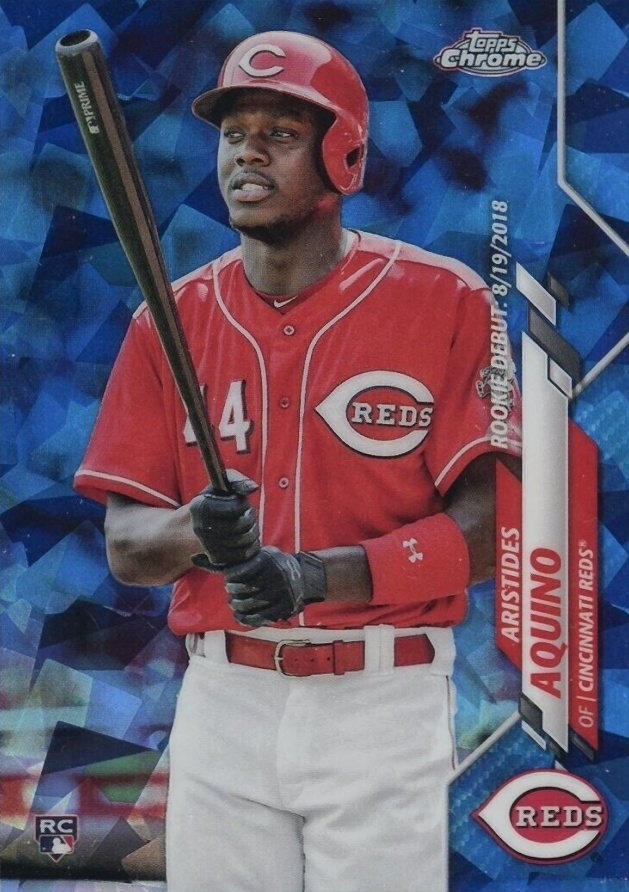 2020 Topps Chrome Update Sapphire Edition Aristides Aquino #29 Baseball Card