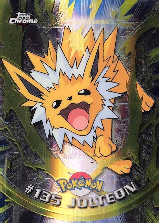 2000 Topps Chrome Pokemon T.V. Jolteon #135 TCG Card