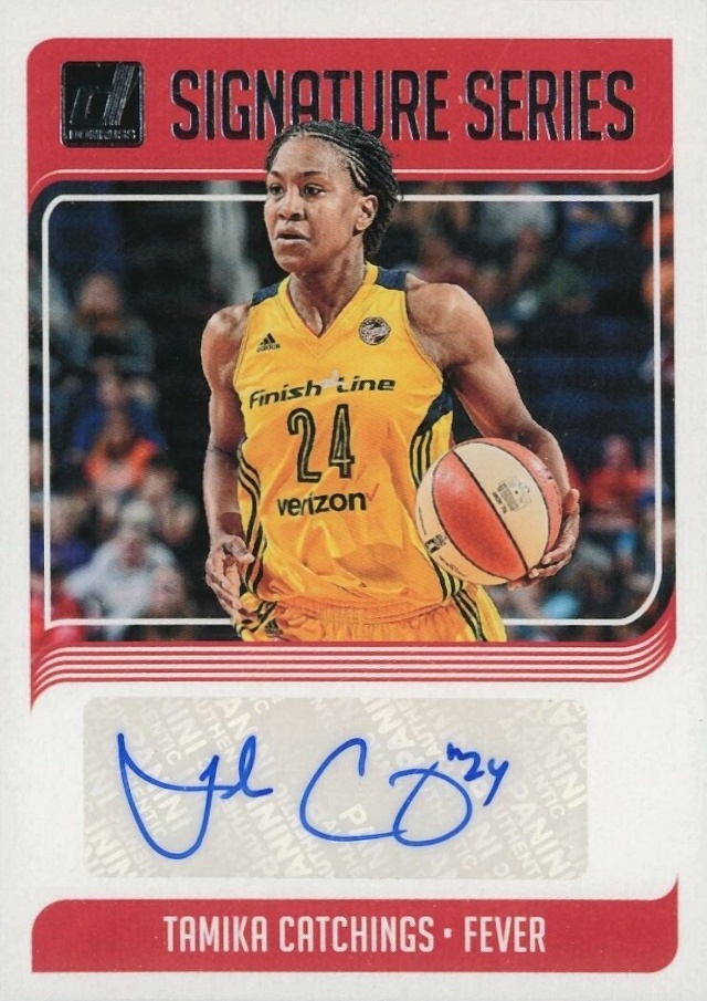 2019 Panini Donruss WNBA Signature Series Tamika Catchings #TCG Basketball Card