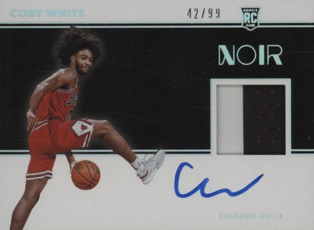 2019 Panini Noir Coby White #369 Basketball Card