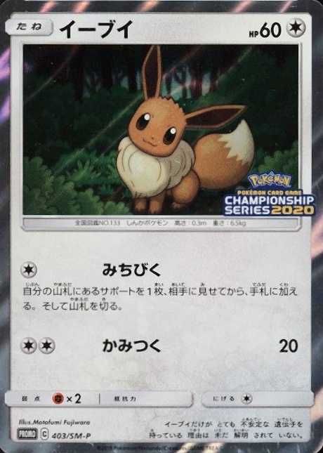 2019 Pokemon Japanese SM Promo Eevee-Holo #403 TCG Card