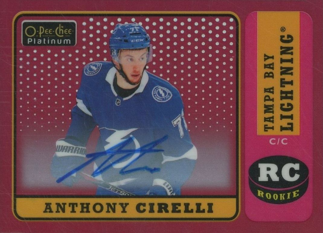 2018 O-Pee-Chee Platinum Retro Anthony Cirelli #R-79 Hockey Card