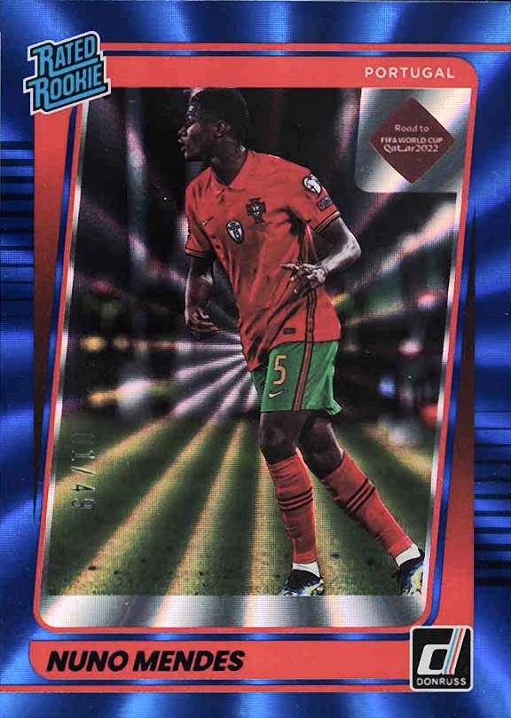 2021 Panini Donruss Road to Qatar Nuno Mendes #192 Soccer Card