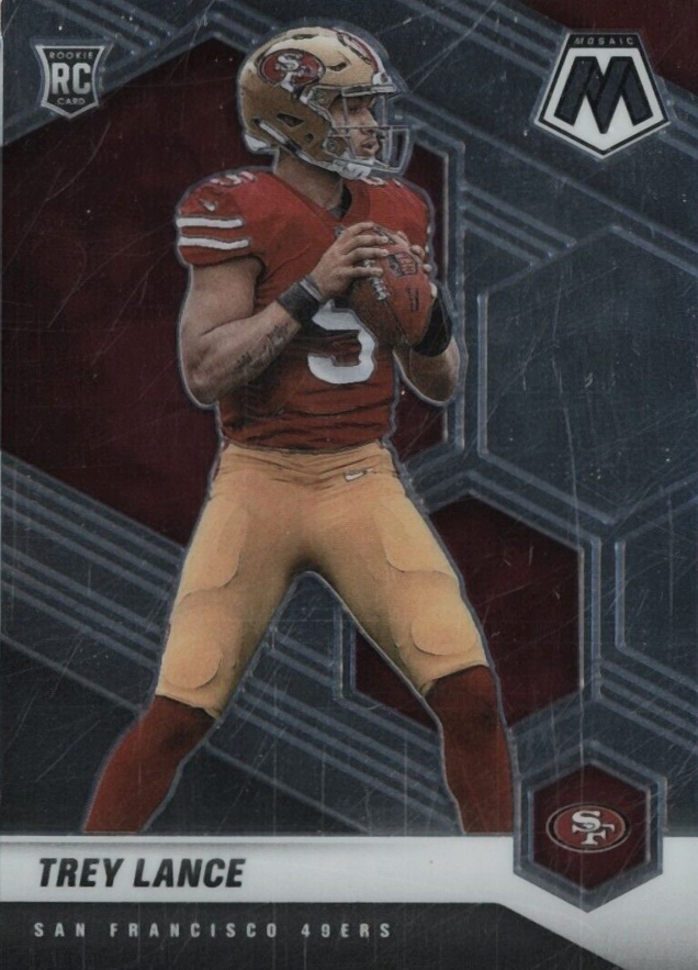 2021 Panini Mosaic Trey Lance #303 Football Card